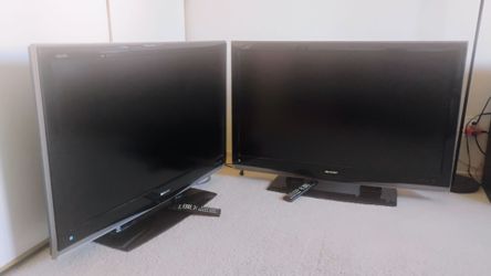 Two 46 inch LCD tvs.