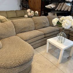 Beige Sectional Couch 