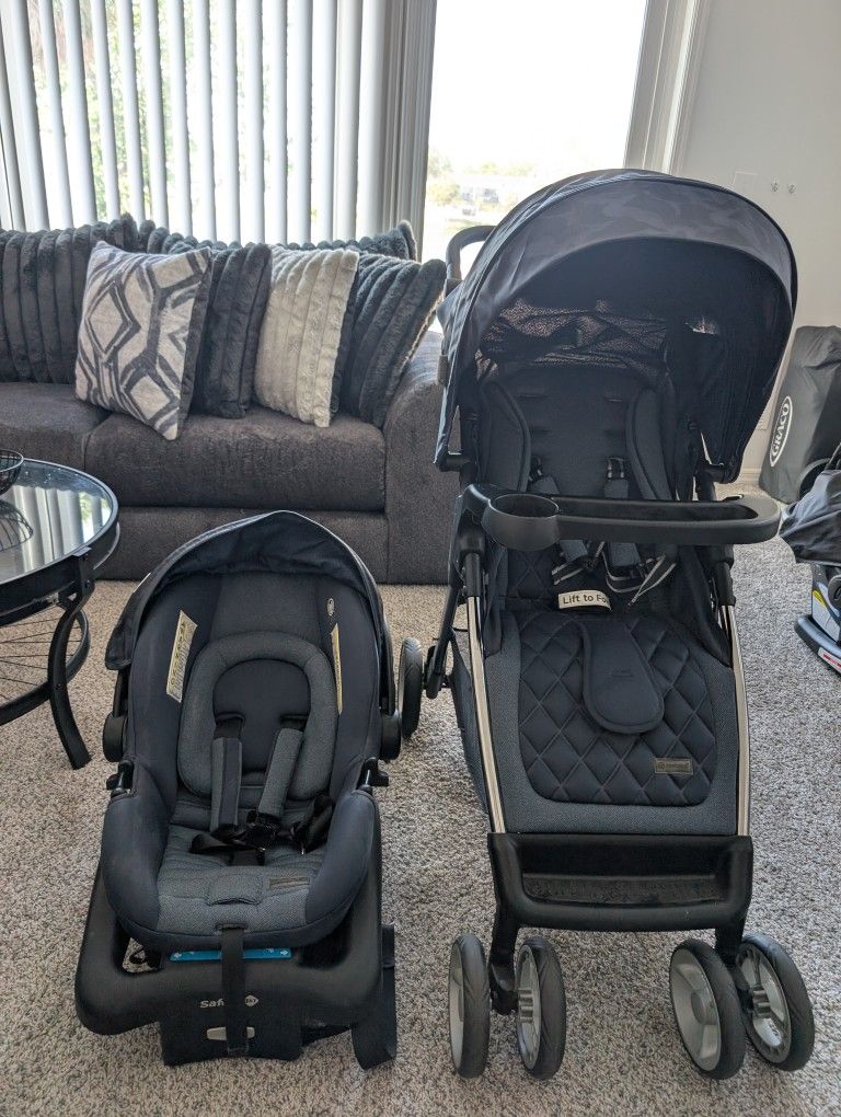 Monbébé Metro/ Safety 1st Infant Car Seat And Stroller Combo