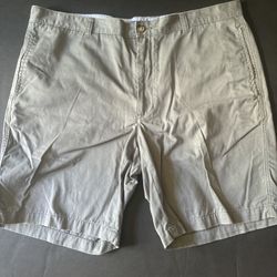 CLUB ROOM Gray Shorts Men's Sz 40 Flay Front 9" Inseam Stretch