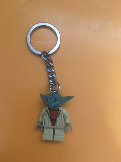 Yoda LEGO keychain