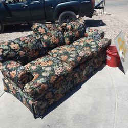  black floral couch