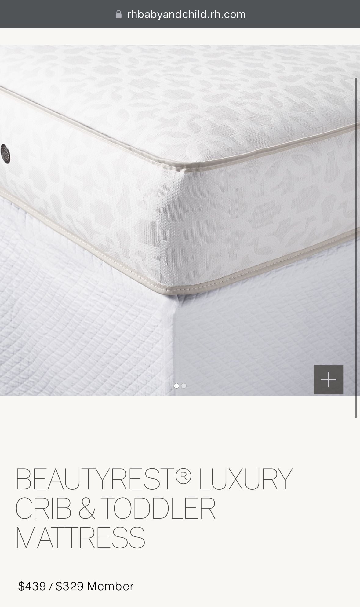 Organic Cotton Crib Size Mattress From Restoration hardware