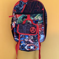 Avengers backpack & lunch bag