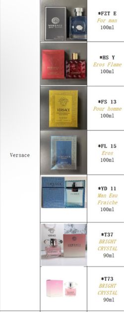 Versace colognes/perfumes