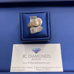 Ring 14k Gold Diamonds 