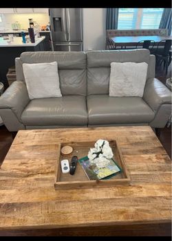 Leather sofa
