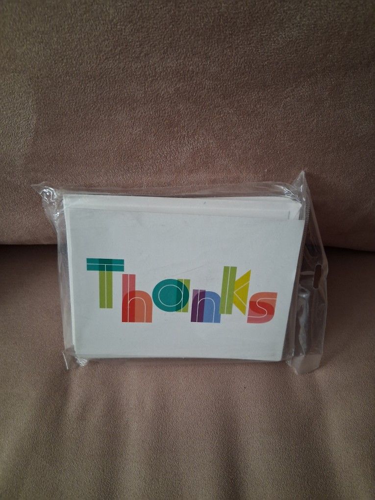 Hallmark THANKS Cards W/ Envelopes 20 Pcs