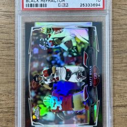 2014 Topps Chrome MATT RYAN #94 Black Refractor /299 PSA 10 POP 3 Falcons