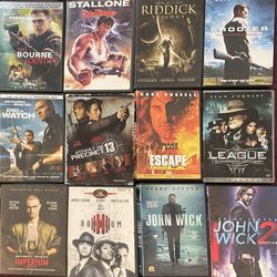 Action Lot 25 DVD Movie Bundle