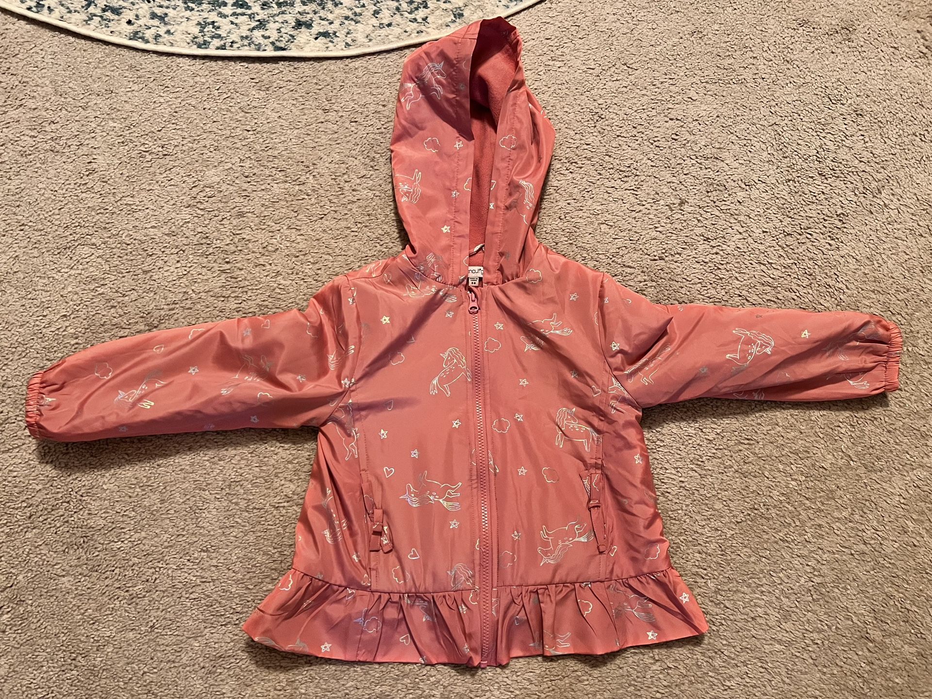 Girl’s Fleece Lined Unicorn Jacket
