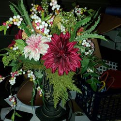 Flower Arrangement And Vase