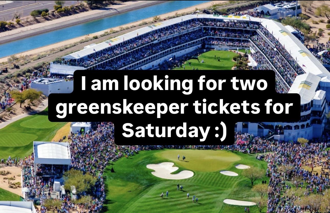Looking For Two Greenskeeper Tickets For WMO open