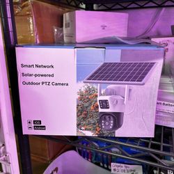 Solar Powered - 2 Cameras In 1 Outdoor Camera With Led Lights