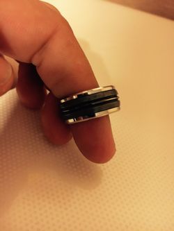 Tungsten steel men's ring size 6 and half