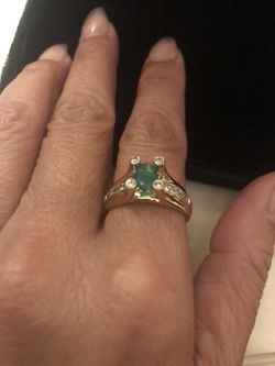 Diamonds emerald ring