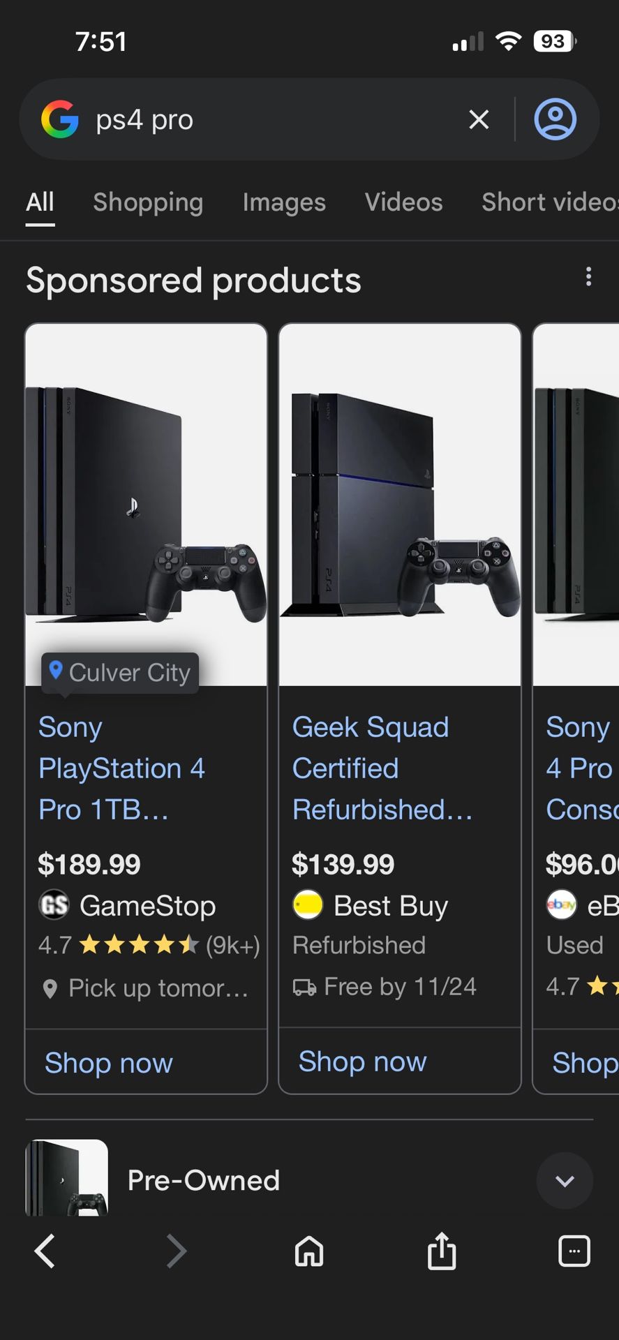 PS4 Pro 1st Adult Owner