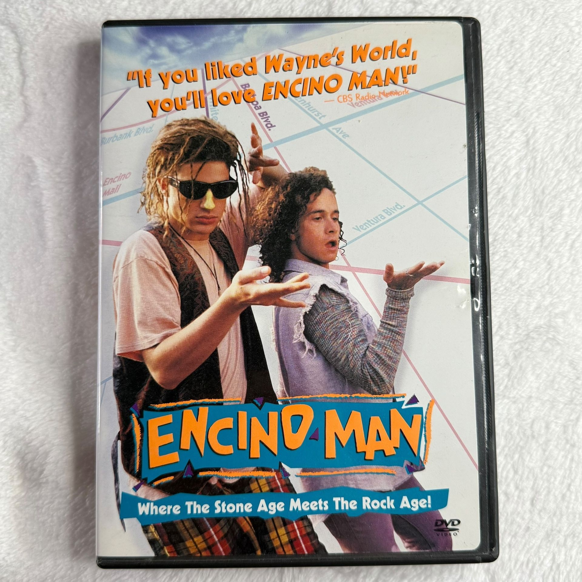 Encino Man DVD (1992) Pauly Shore Sean Astin Brendan Fraser Comedy Movie