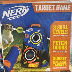 Nerf Dog Target Game with Tennis Ball