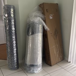 Brand new — black boneless sectional couch - queen bedframe - queen mattress