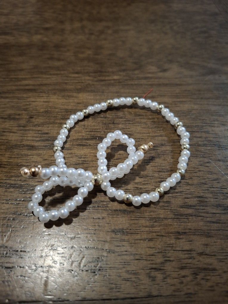 White gold round new handmade