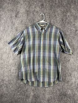 River Trader Men’s Plaid Short Sleeve Shirt Size XL Button-Down Casual Top