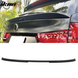 Fits 2014-2018 BMW X5 F15 X5M F85 IKON Style Mid Trunk Spoiler Carbon Fiber Print ABS