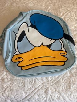Disney Parks Donald Duck Big Face Jumbo Canvas Tote Bag NWT