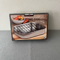 Kirkland Signature Stainless Steel Roasting Pan with Removable V-Rack