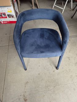 Blue Suede chair