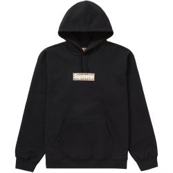 Supreme Burberry Hoodie (Black) (Large) DS