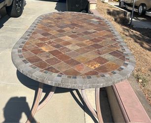 Free-Tile Patio Table