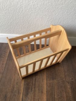 Wood magazine rack Bohemian style house/school/office