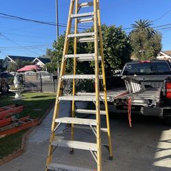 Excellent Condition, 10 Feet Fiberglass Ladders