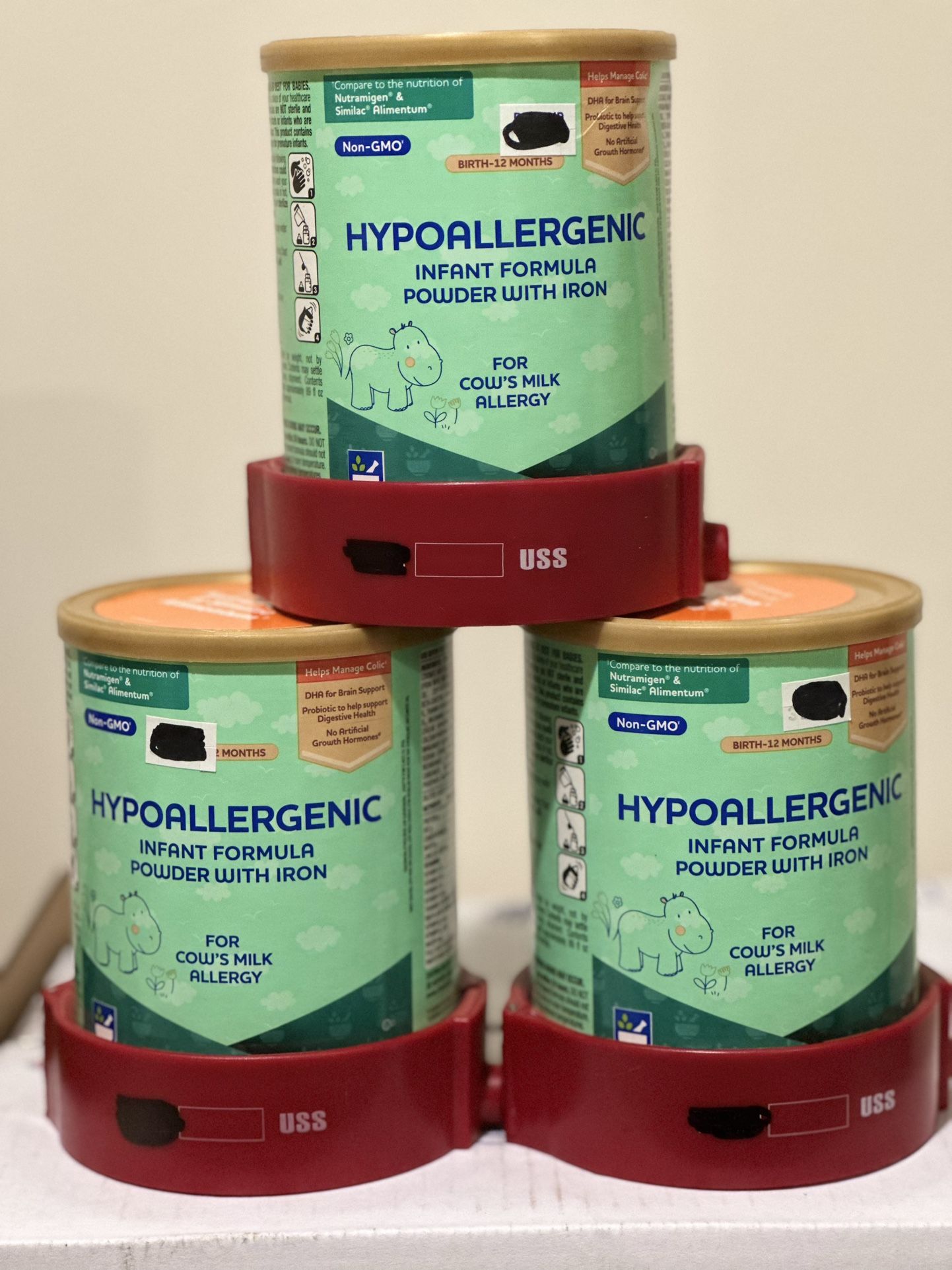 HYPOALLERGENIC INFANT FORMULA POWDER WITH IRON 
