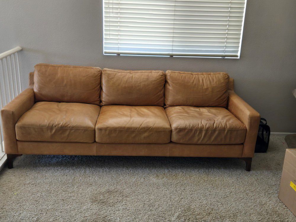 Used Faux Leather Couch