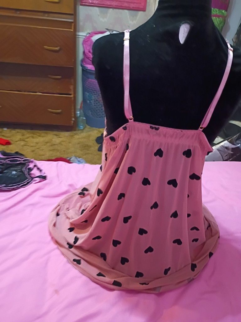 Brand New Pink And Black Lingerie