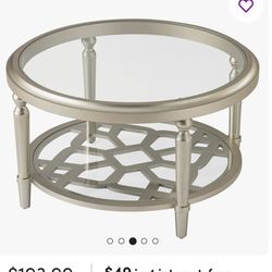 Glass Top Single Coffee Table