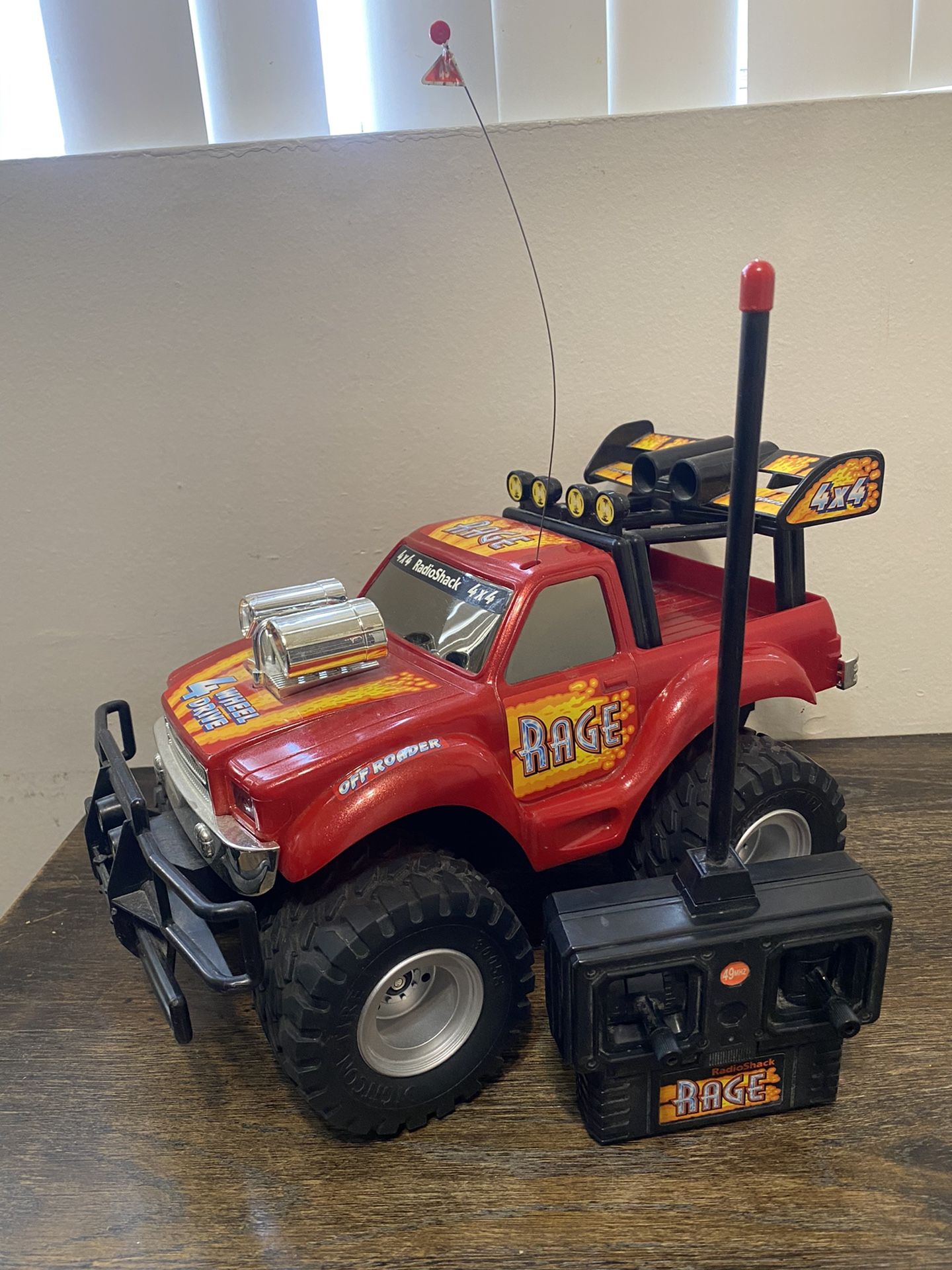 Vintage Radio Shack Rage 4x4 Off Roader RC Monster Truck With