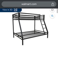 Black Twin Over Full Bunk Bed