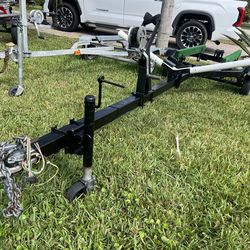 Galvanized Jet ski trailer or small boat up to 16’ . New coupler, new wheels, lED lights . Ready to load …