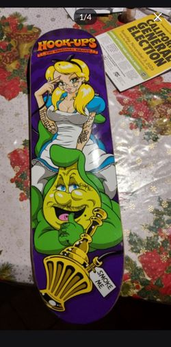 Hook-Ups Skateboard Deck Alice in Wonderland