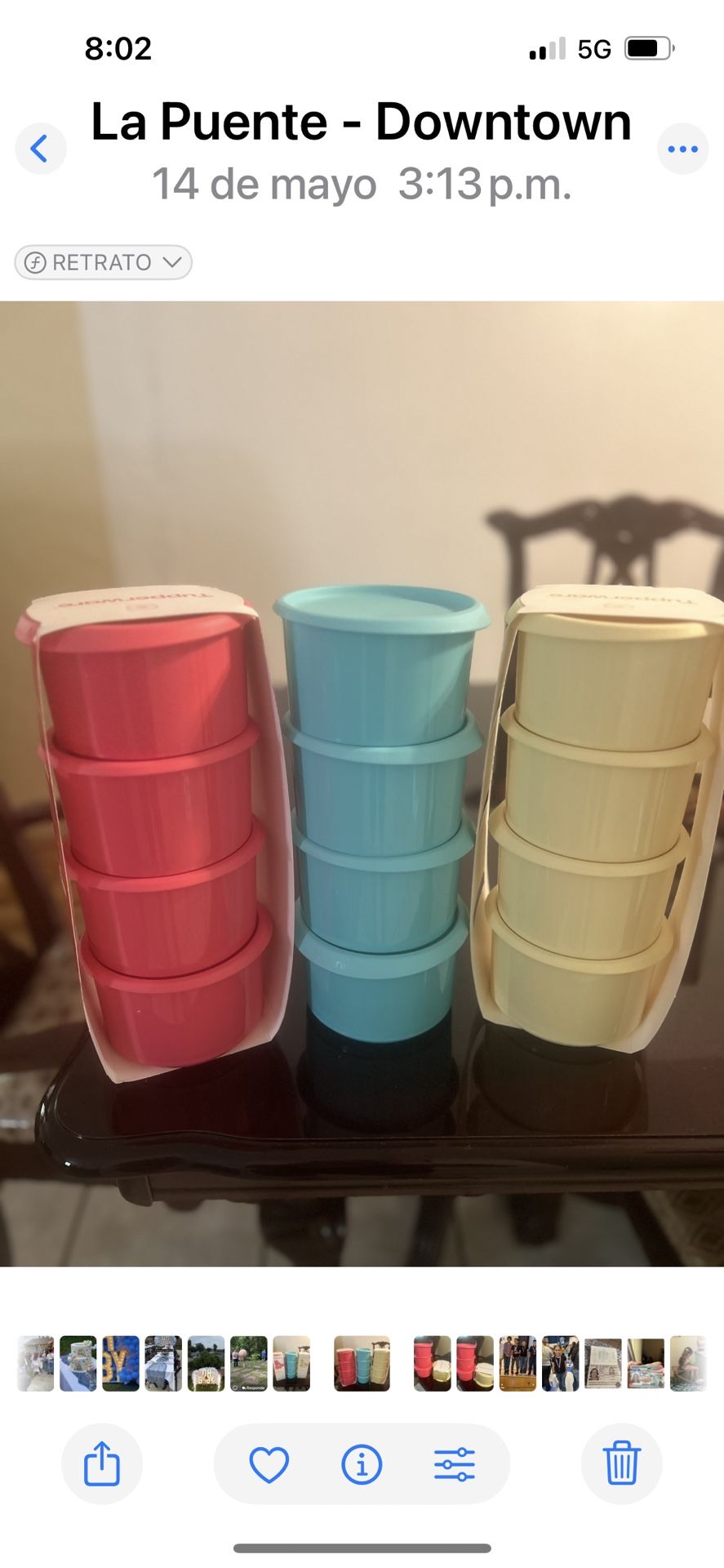 Set De 4 Piezas Tupperware