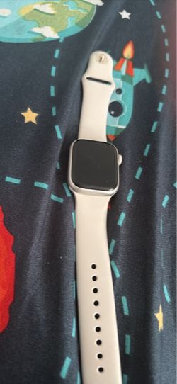 Apple Watch with White Sport Band