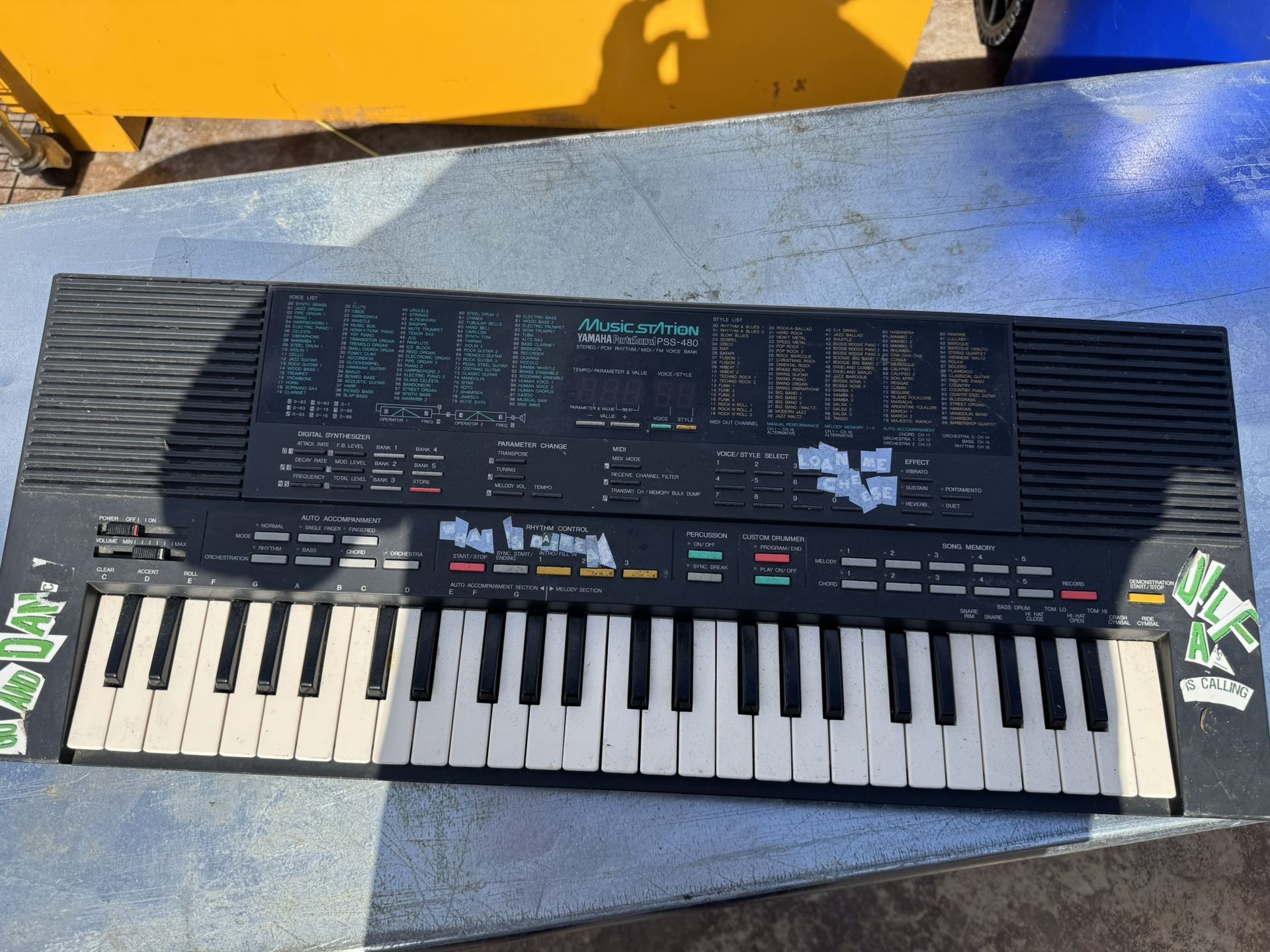 Yamaha PortaSound PSS-480 Digital Synthesizer Keyboard Power Supply PARTS ONLY