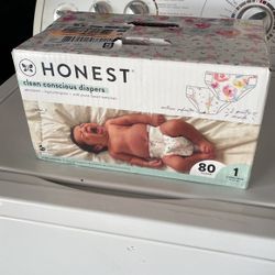Honest Size 1- 80 Diapers. Hanford Pick Up 