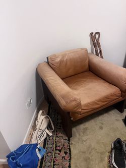 2 mid century modern arm chairs