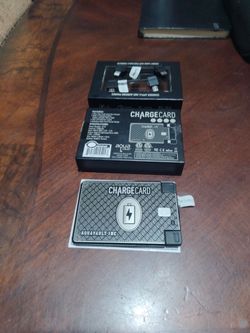 https://offerup.com/redirect/?o=Q2hhcmdlLmNhcmQuQ3JlZGl0 card New Aquavault Credit.card Size .2300  MAh portable Gas 1"5V phone charger .Silver