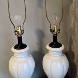 Pair of mid-century lamps (large)