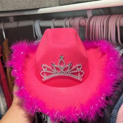 pink cowgirl hat